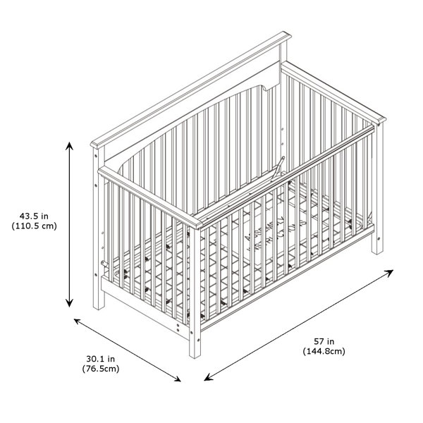 Graco Lauren 4in1 Convertible Crib & Reviews Wayfair